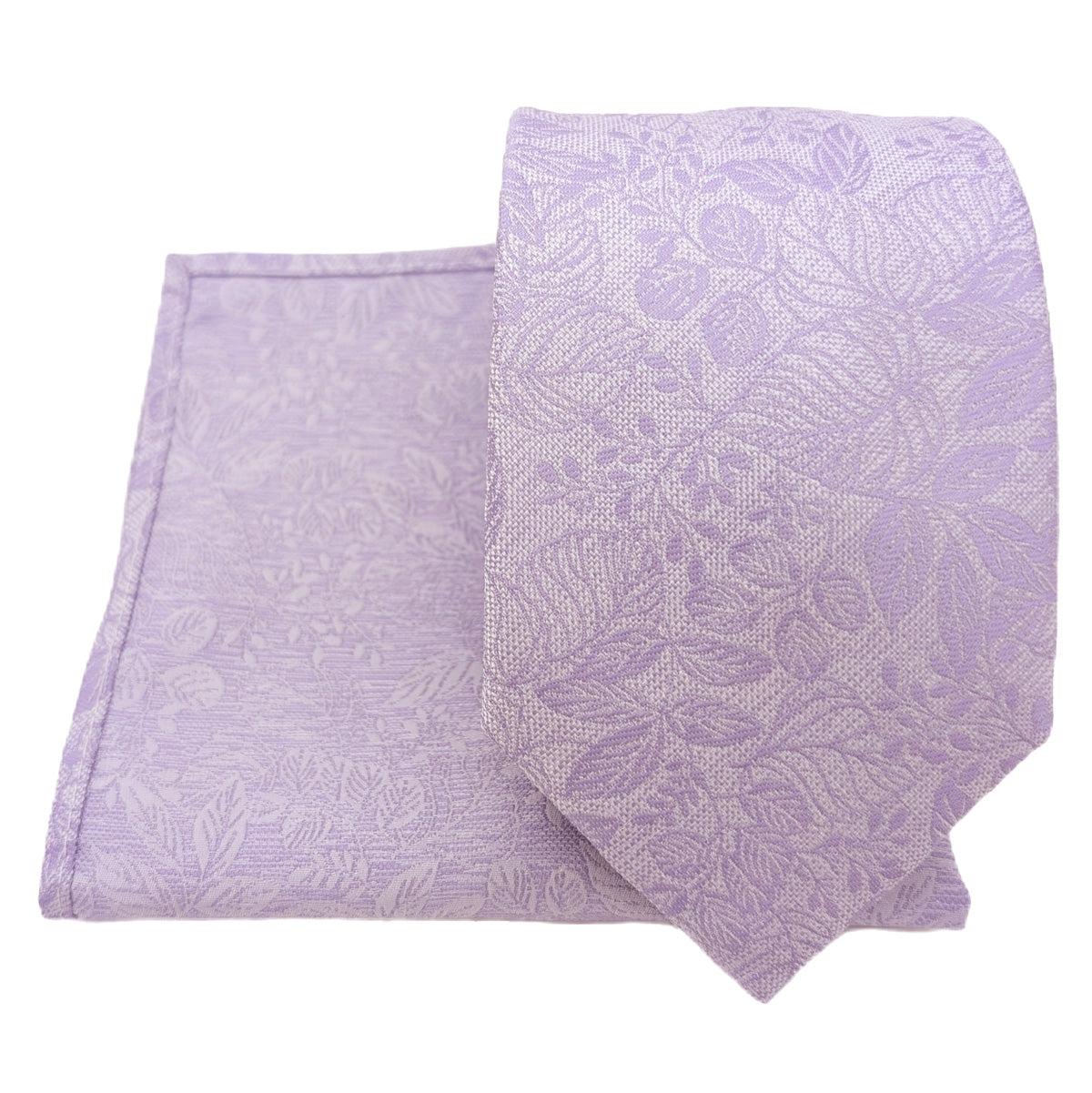 Cool Lilac Woodland Leaves Wedding Swatch