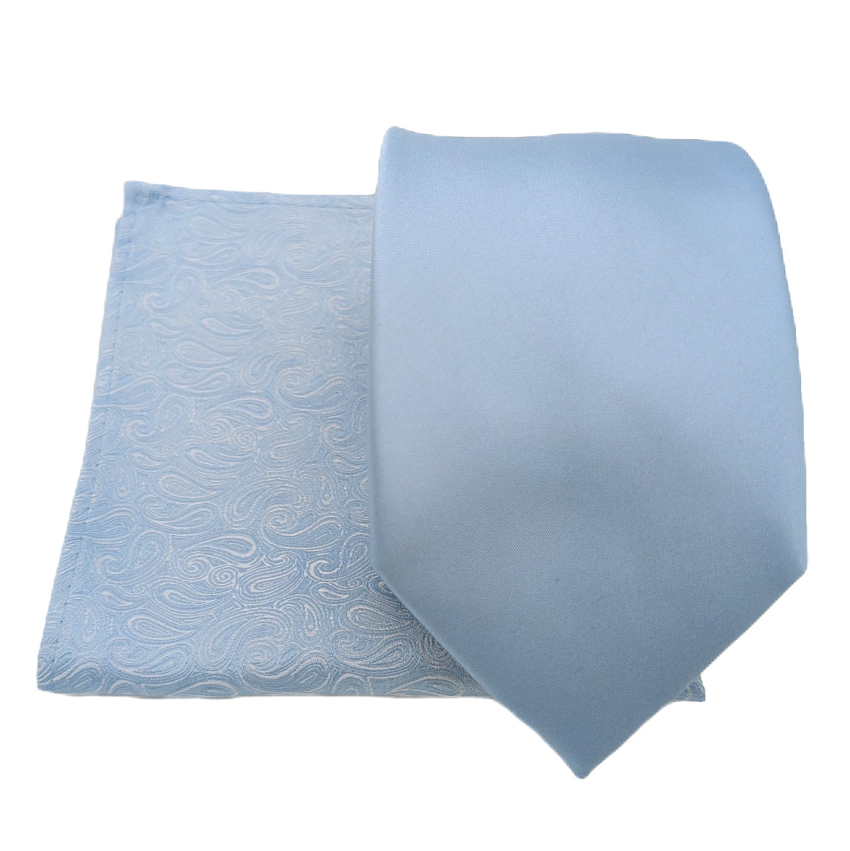 Mix and Match - Blue Patterned & Blue Wedding Tie Set