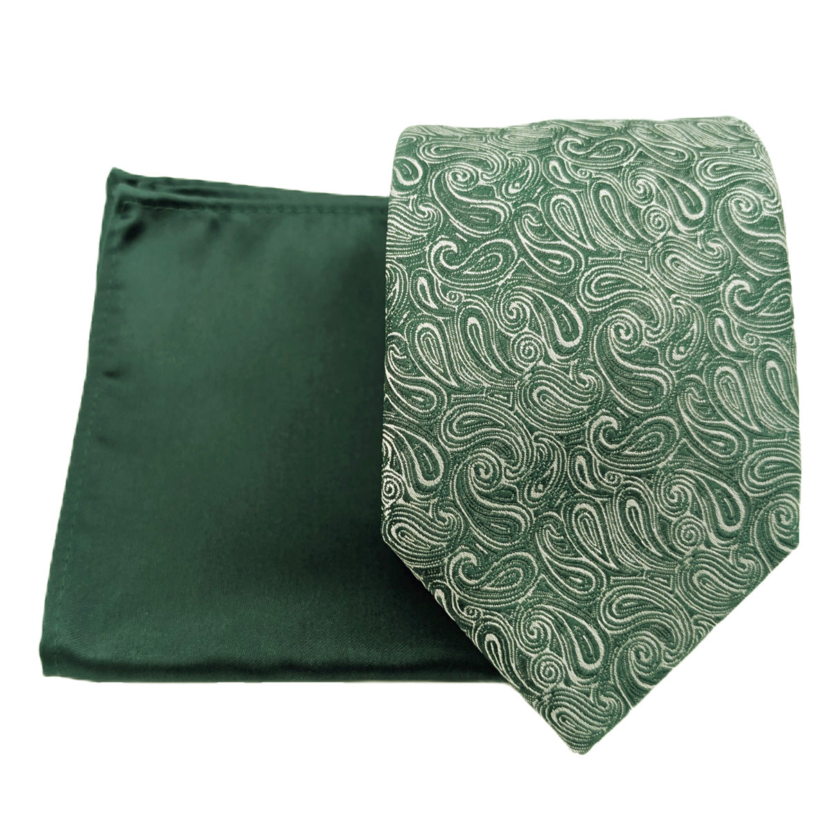 Dark Green Paisley Wedding Swatch