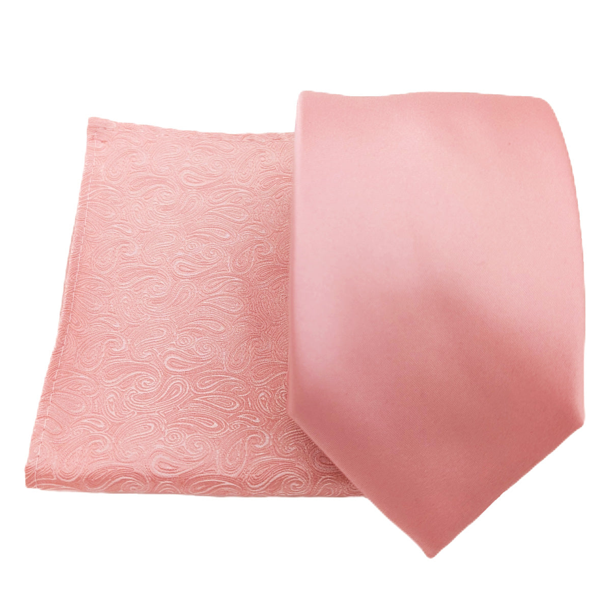 Rose Pink Paisley Pocket Square