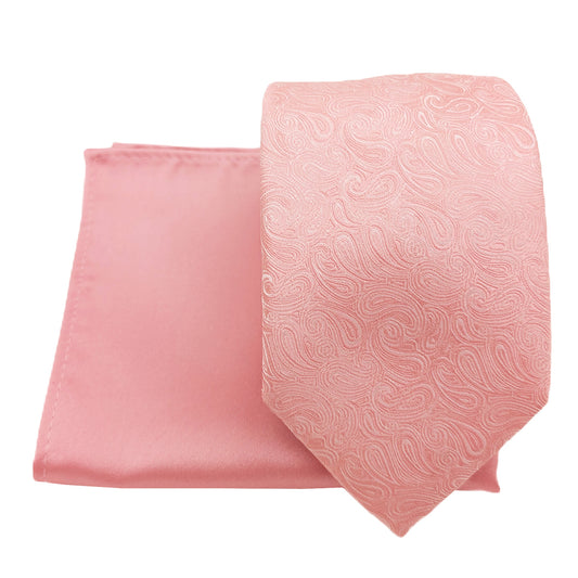 Mix and Match - Pink Patterned & Pink Wedding Tie Set