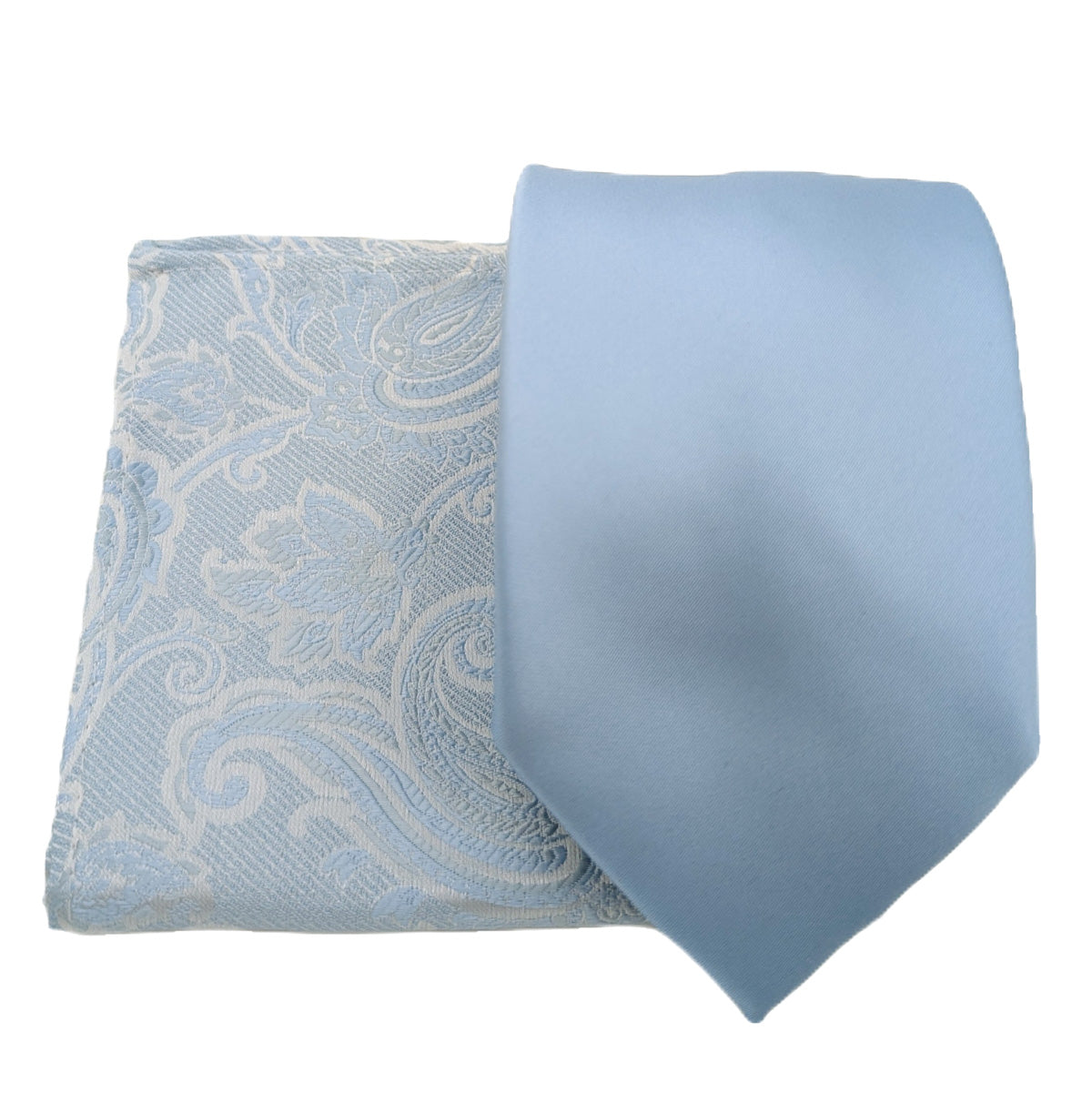 Mix and Match - Blue Patterned & Blue Wedding Tie Set