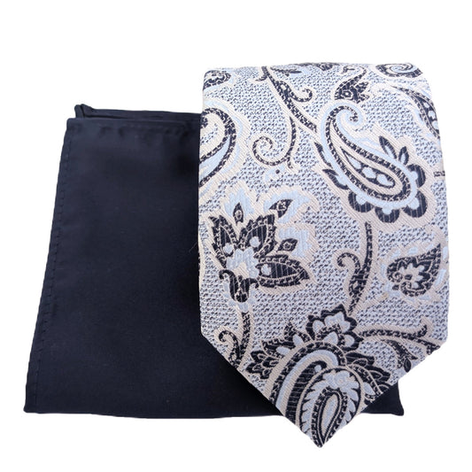 Mix and Match - Navy Patterned & Navy Wedding Tie Set
