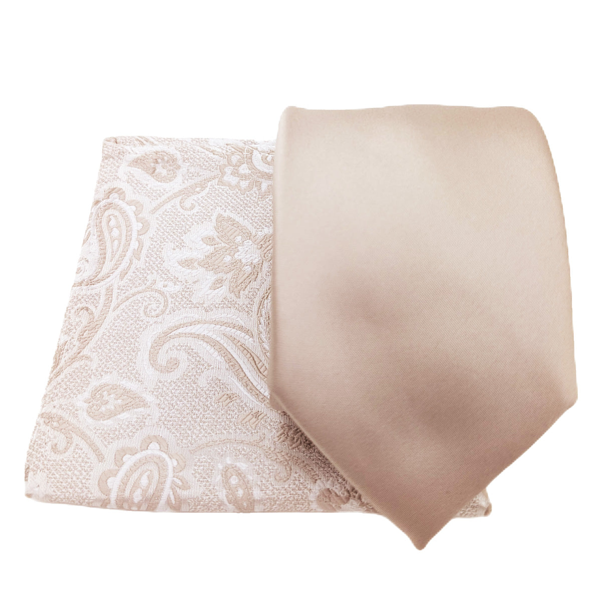 Oyster Baroque Paisley Pocket Square
