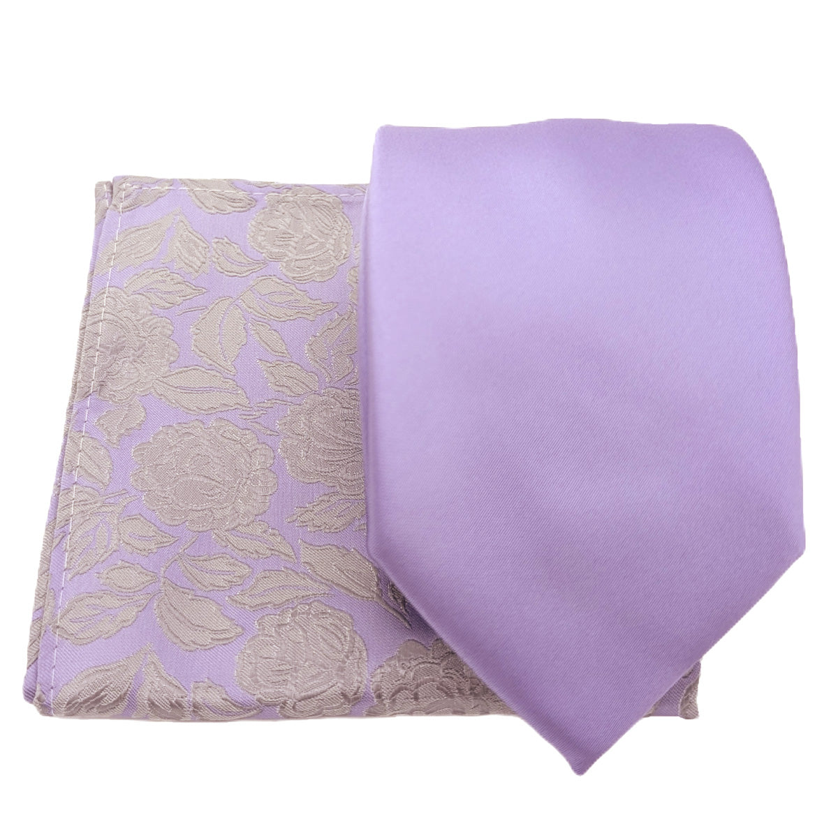 Mix and Match - Purple Patterned & Purple Wedding Tie Set
