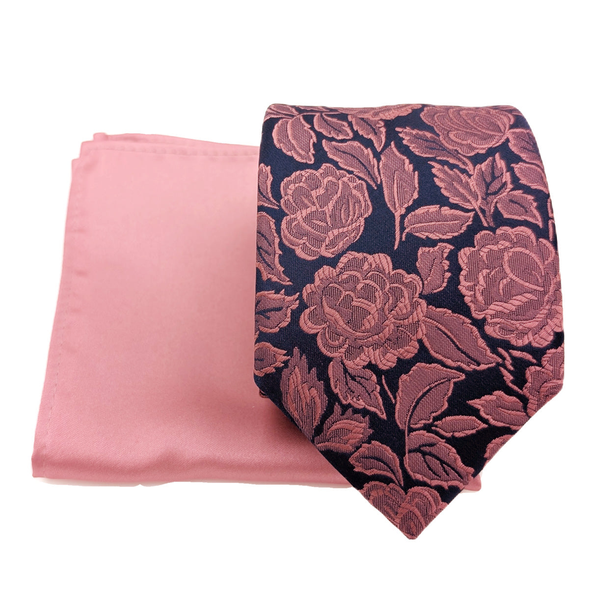 Mix and Match - Desert Rose Patterned & Desert Rose Wedding Tie Set