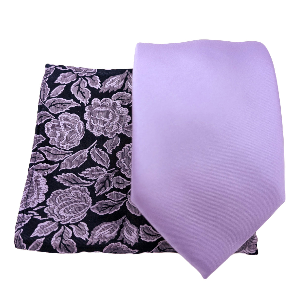 Mix and Match - Purple Patterned & Purple Wedding Tie Set