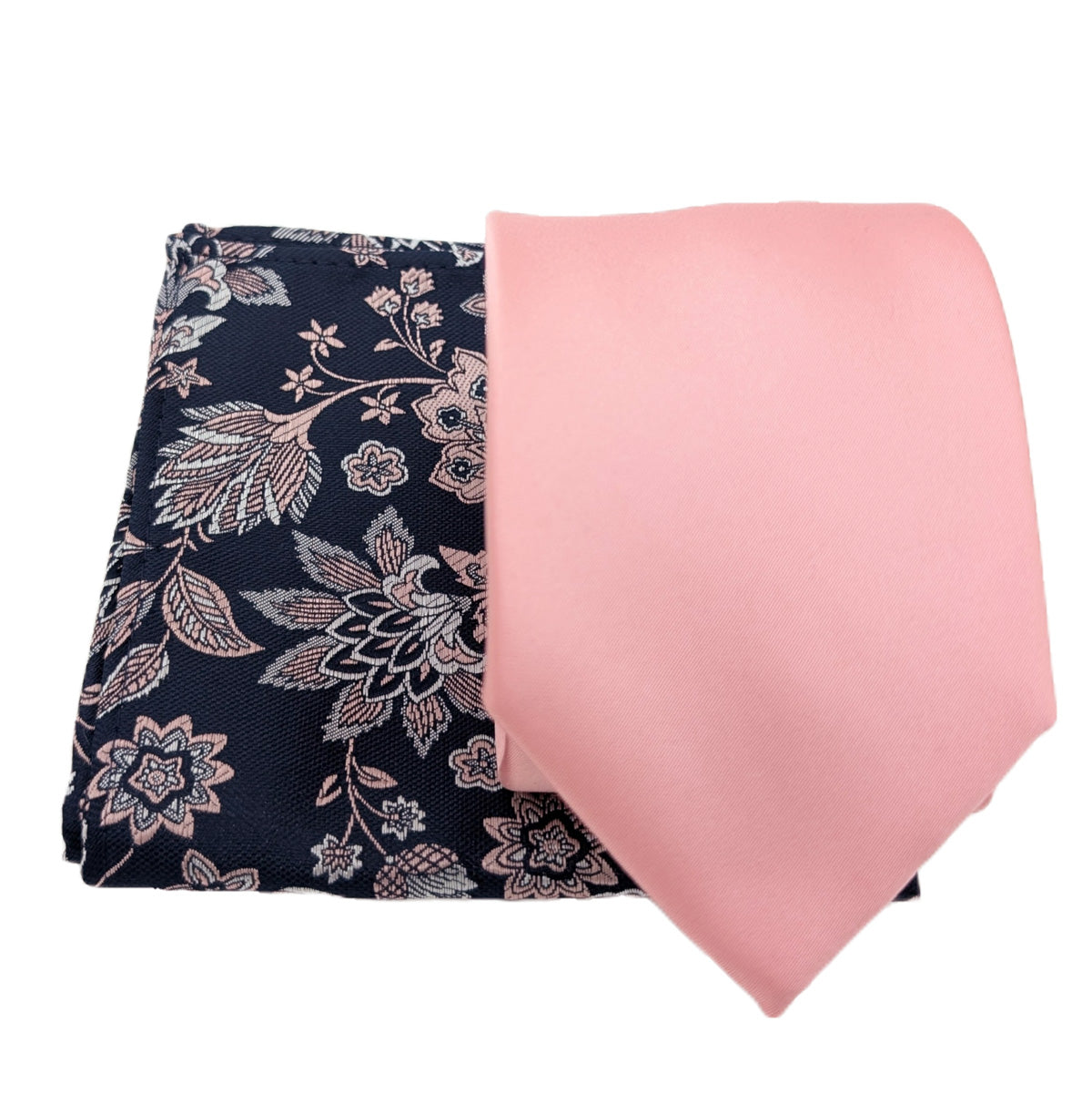 Rose Pink Damask Pocket Square