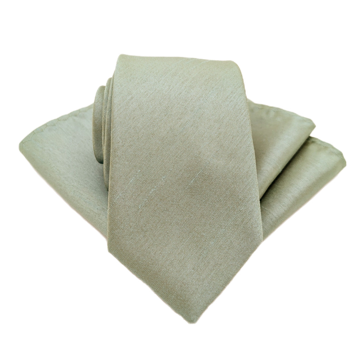 Pale Green Shantung Wedding Tie
