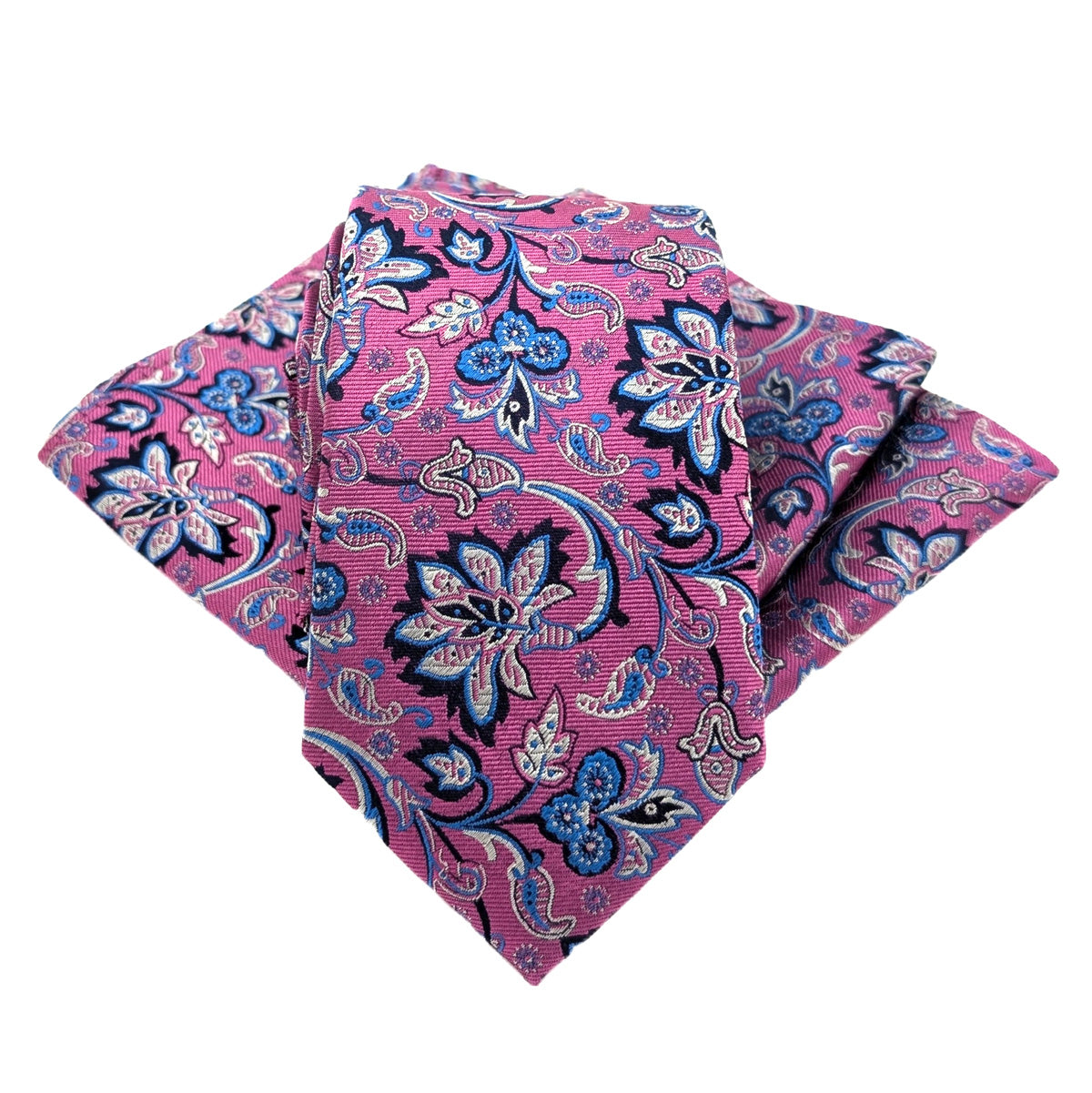 Pink Flowers Pocket Square