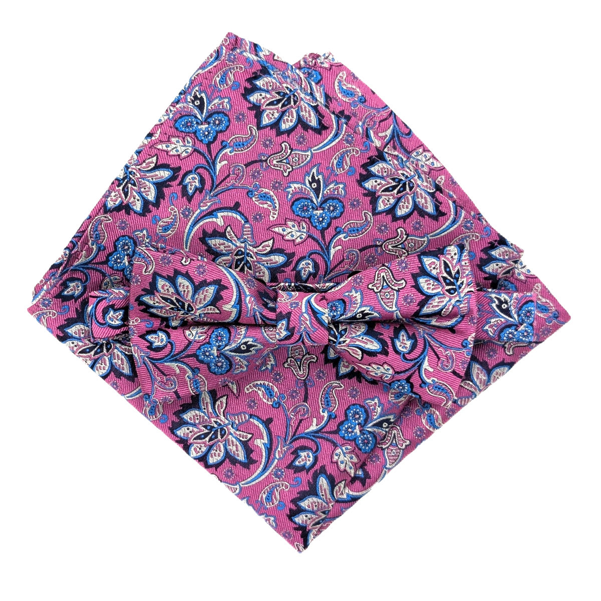 Pink Flowers Silk Wedding Swatch