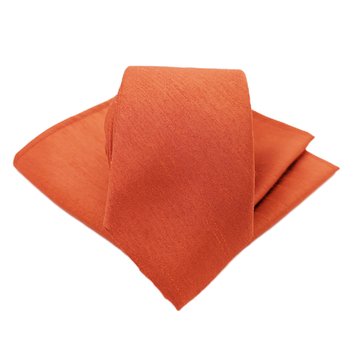 Rust Shantung Wedding Tie