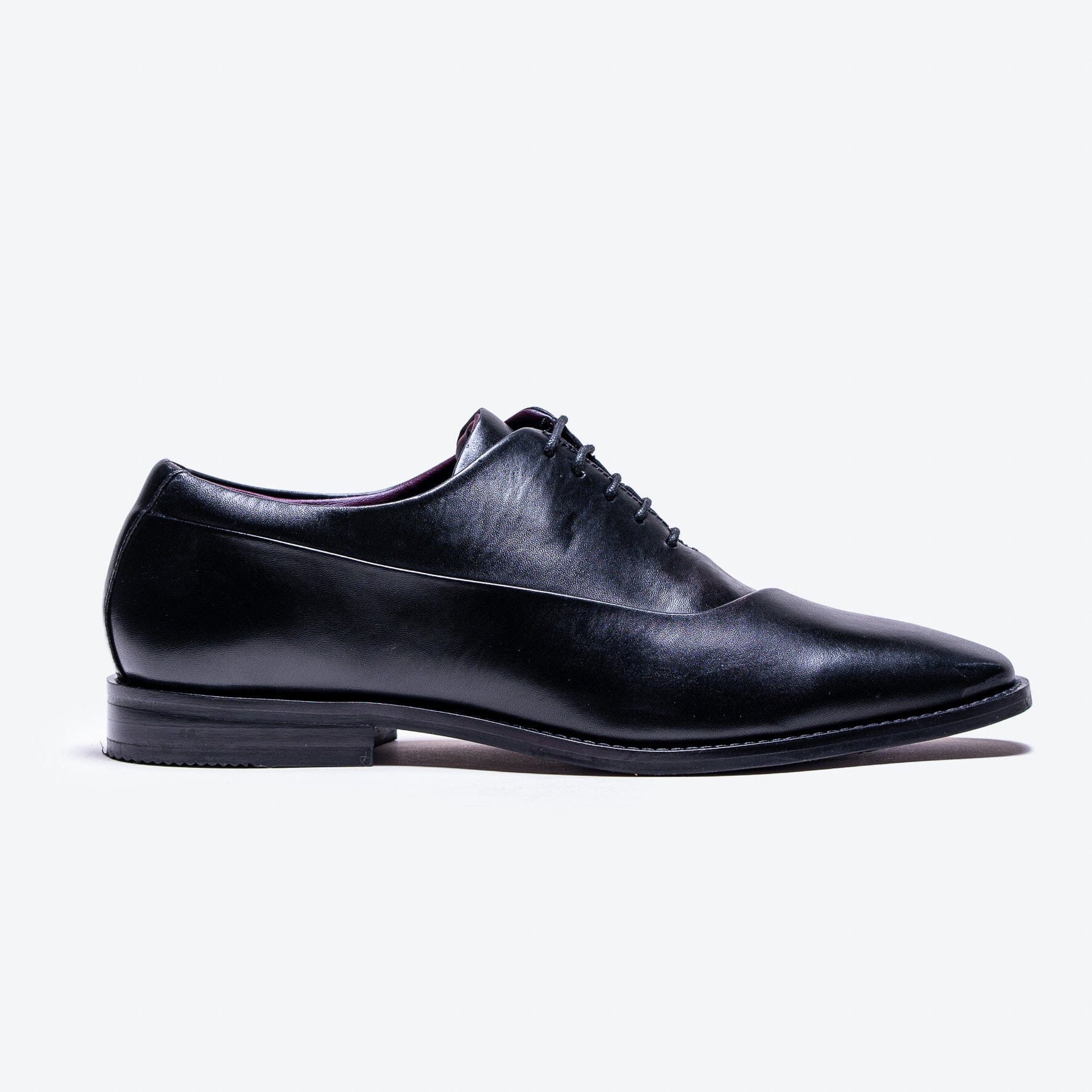 Plain Smart Black Shoes Men's Formal Footwear Black Leather