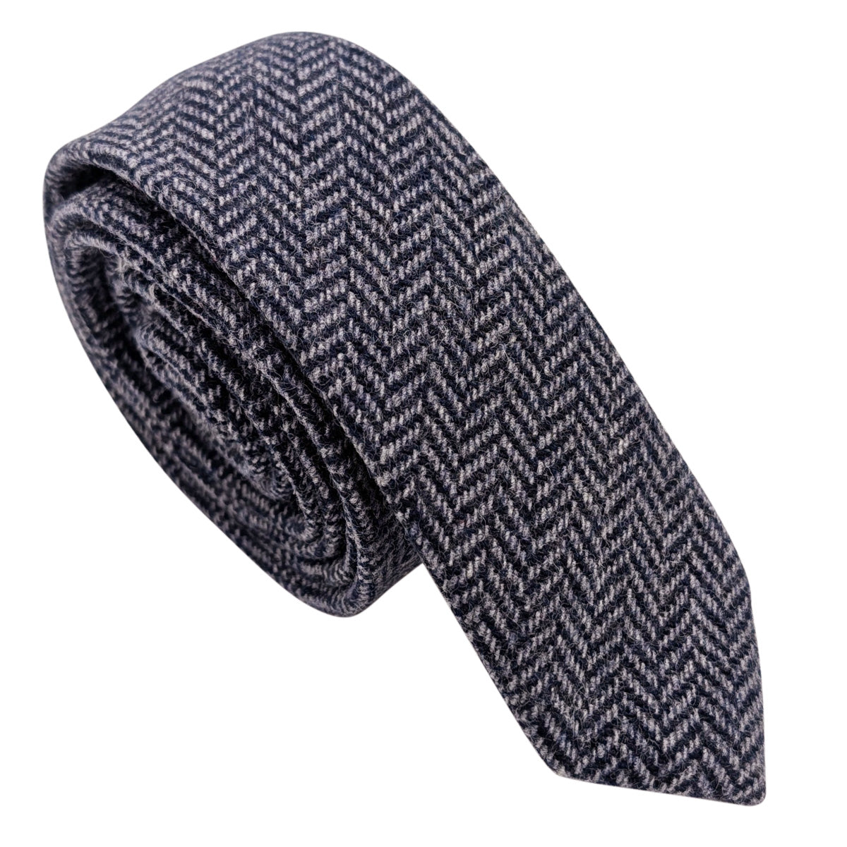Airforce Herringbone Tweed Wedding Swatch
