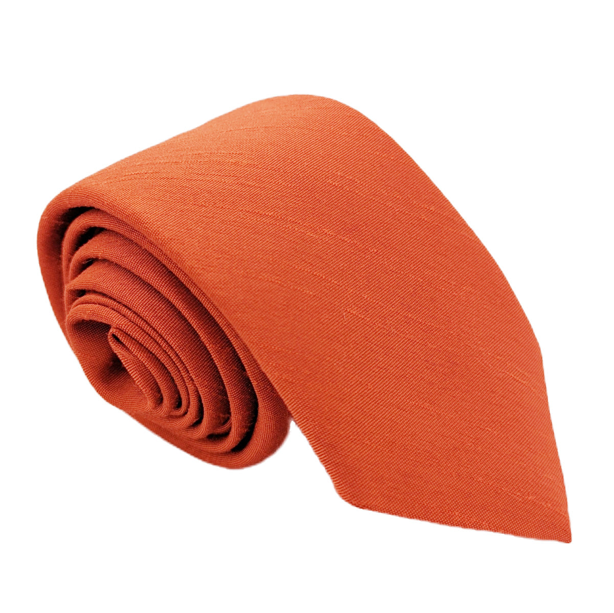 Rust Shantung Wedding Tie