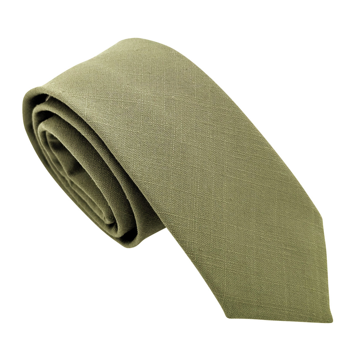 Khaki Cotton Wedding Tie