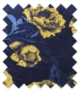 Midnight Yellow Rose Wedding Swatch