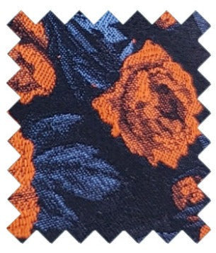 Midnight Orange Rose Wedding Swatch