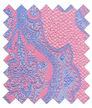Pink Fancy Paisley Wedding Swatch