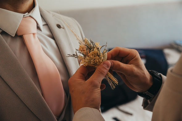 Vintage Rose Wedding Tie