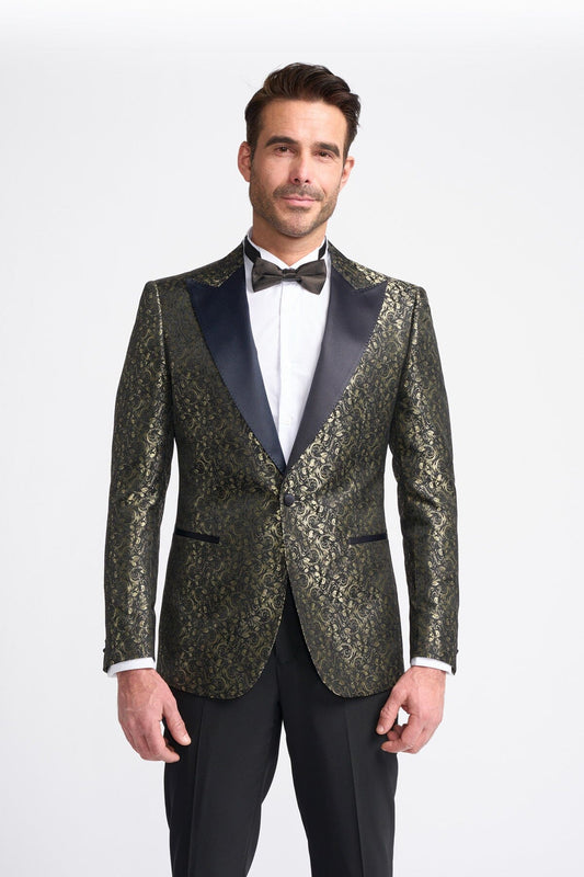 Toros Gold Tuxedo Blazer - Blazers & Jackets - 34R