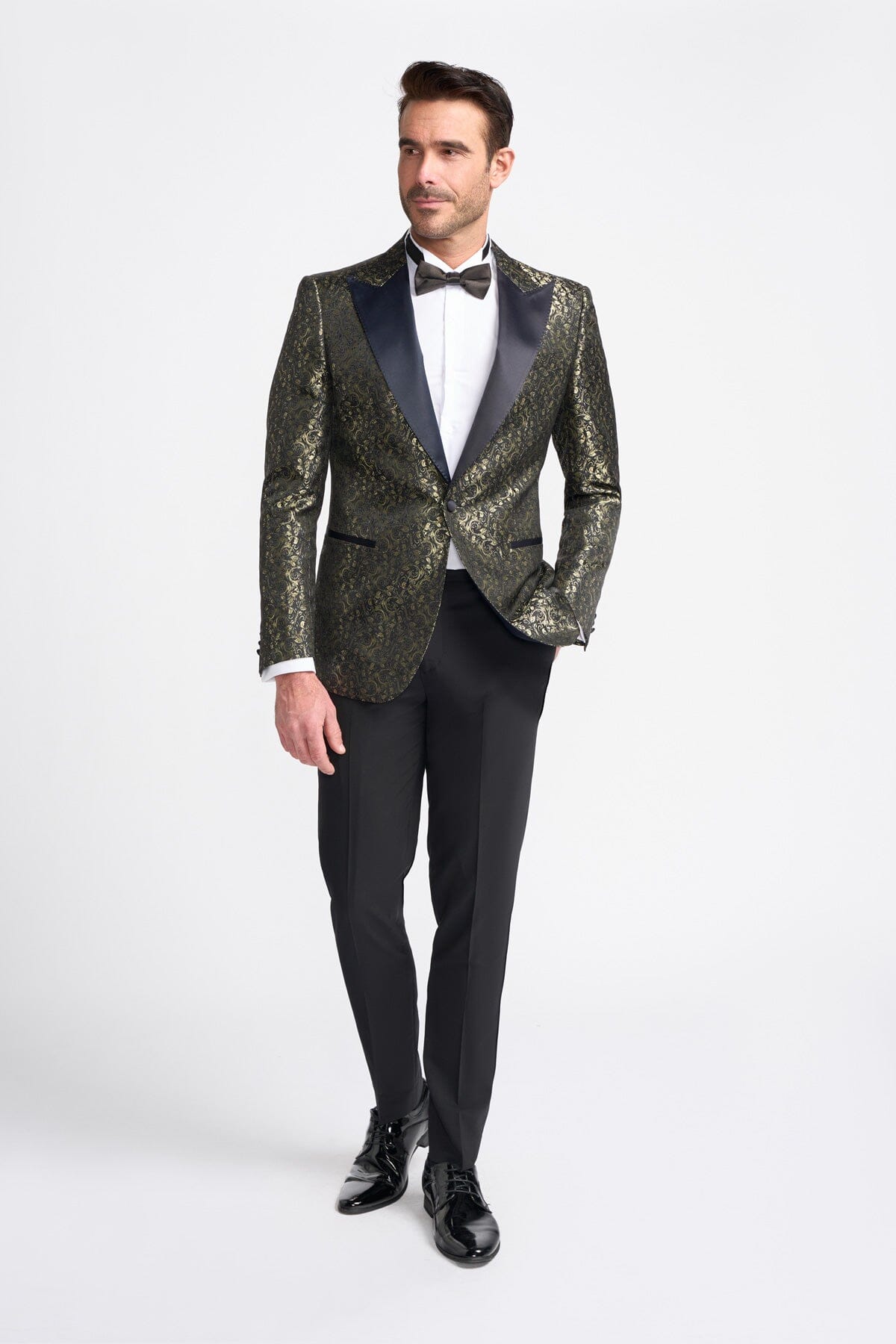 Toros Gold Tuxedo Blazer - Blazers & Jackets -