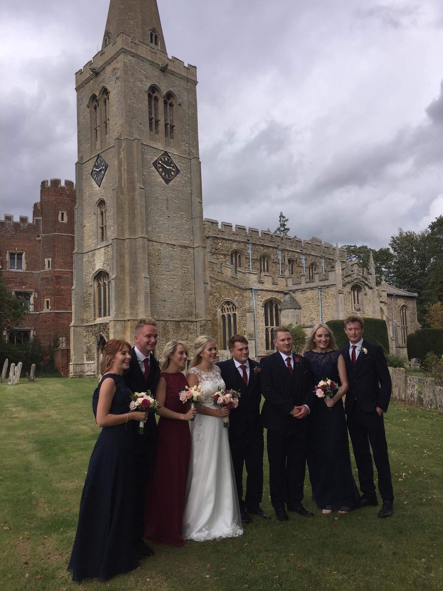 Wine Wedding Tie