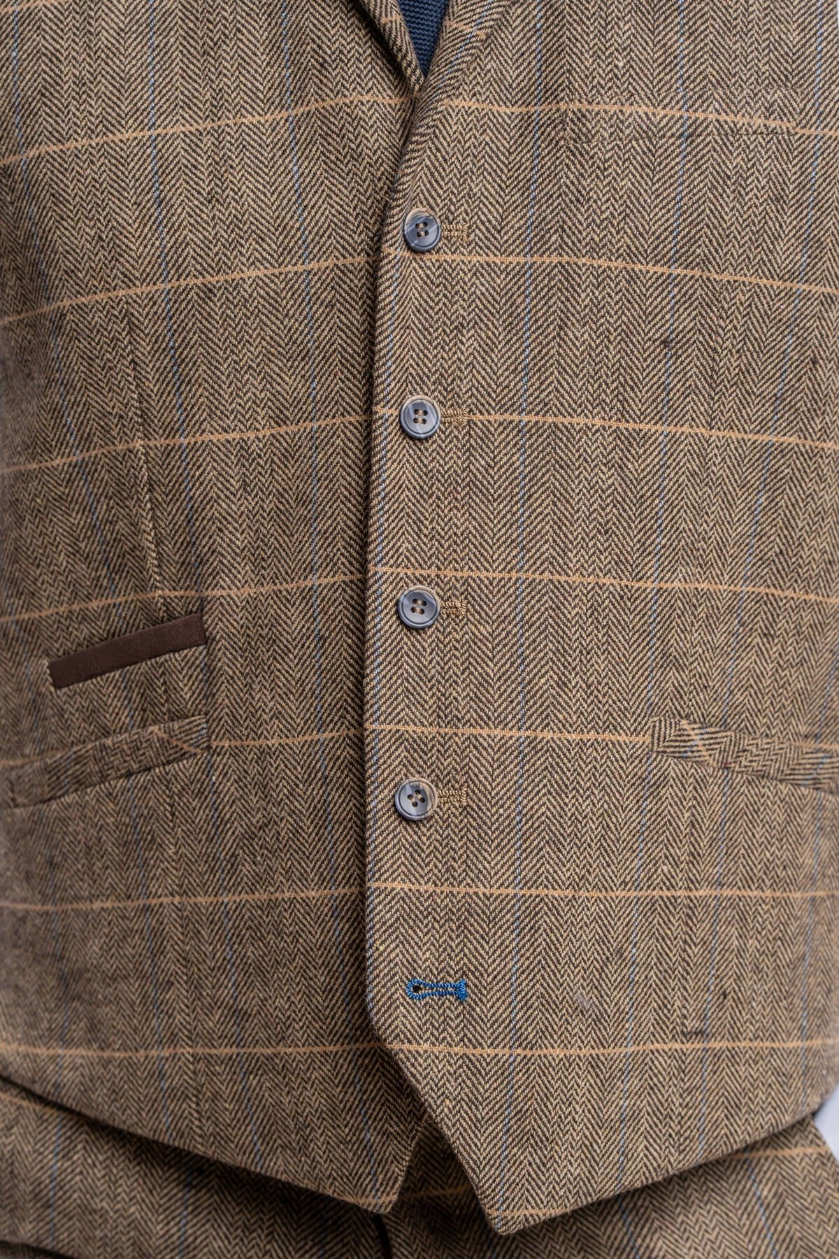 Albert Brown Tweed Suit Swatch