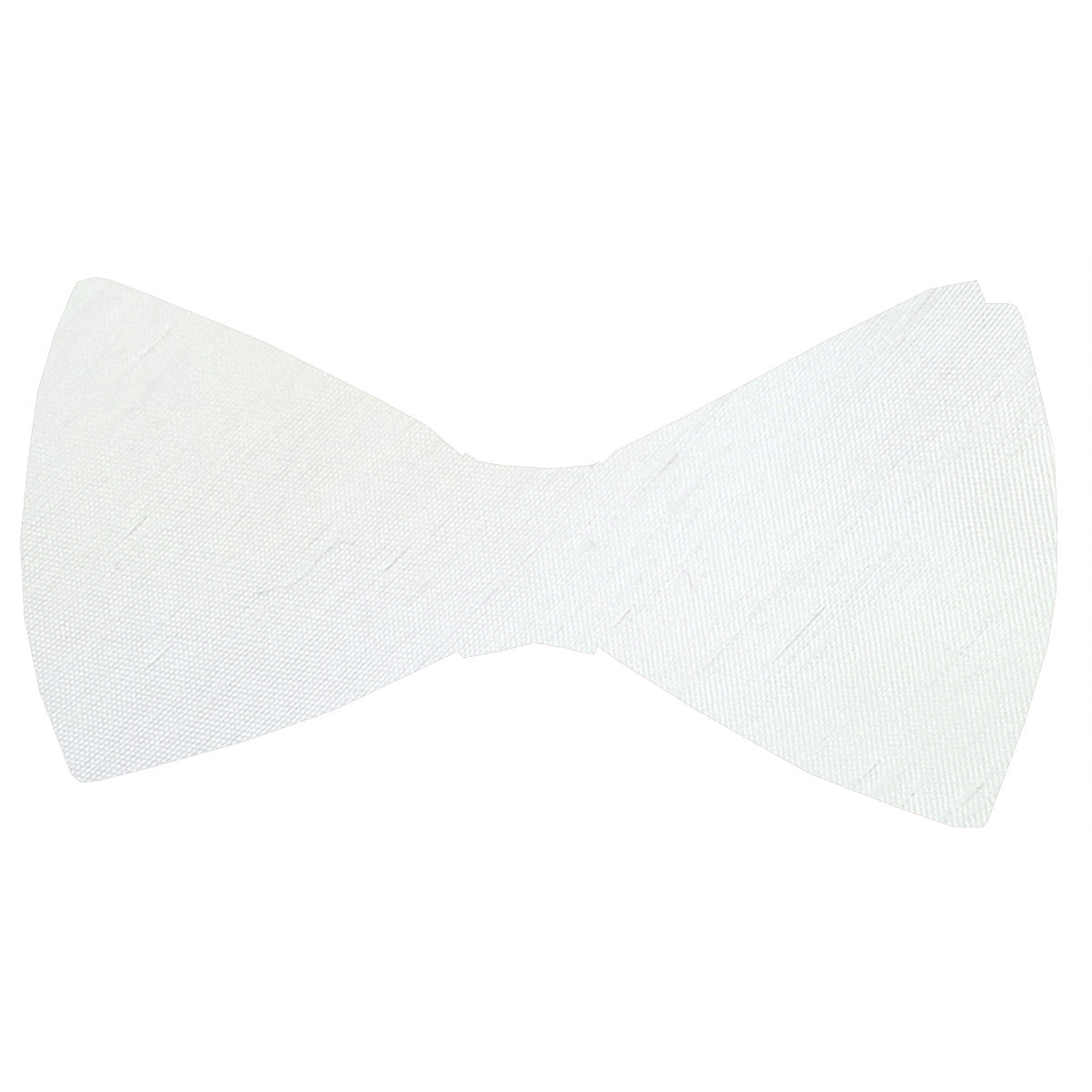 White Shantung Bow Tie