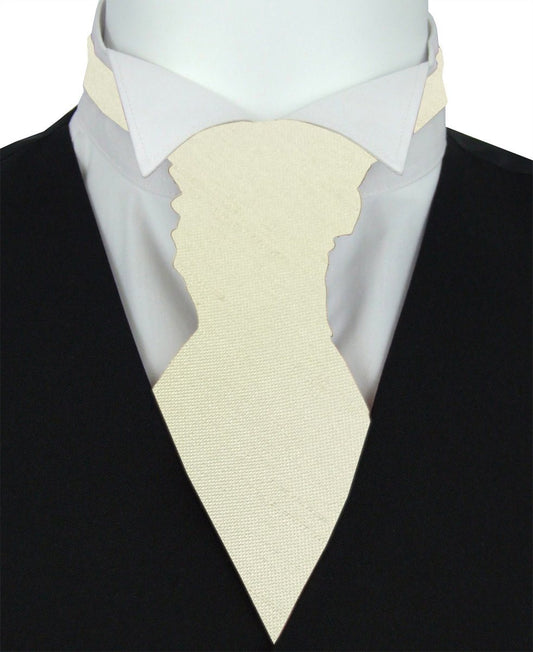 Champagne Ivory Shantung Wedding Cravats - Wedding Cravat - Pre-Tied - Swagger & Swoon