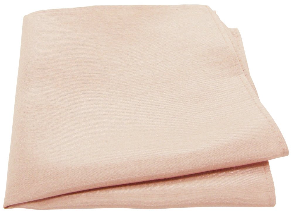 Champagne Shantung Pocket Square - Wedding Pocket Square - - Swagger & Swoon