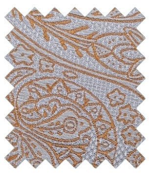Copper Lace Paisley Wedding Swatch - Swatch - - Swagger & Swoon