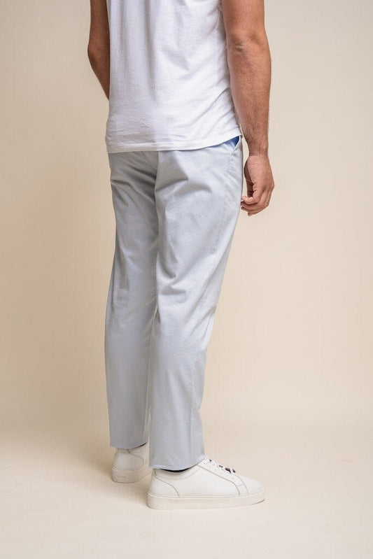 Dakota Ice Blue Chinos - Chinos - 30S - Swagger & Swoon