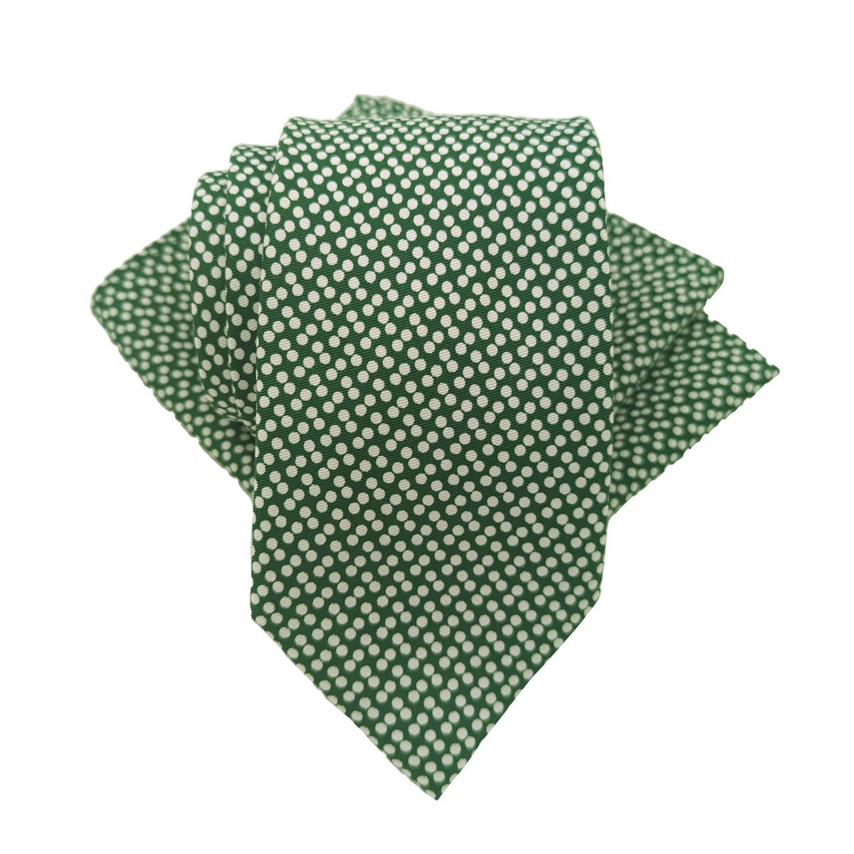 Dark Green Dotty Wedding Tie - Wedding Tie - Regular - Swagger & Swoon
