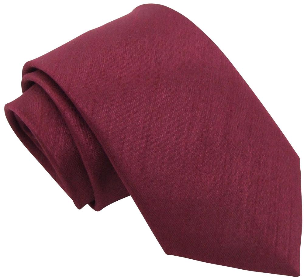 Dark Wine Shantung Wedding Ties - Wedding Tie - Regular - Swagger & Swoon