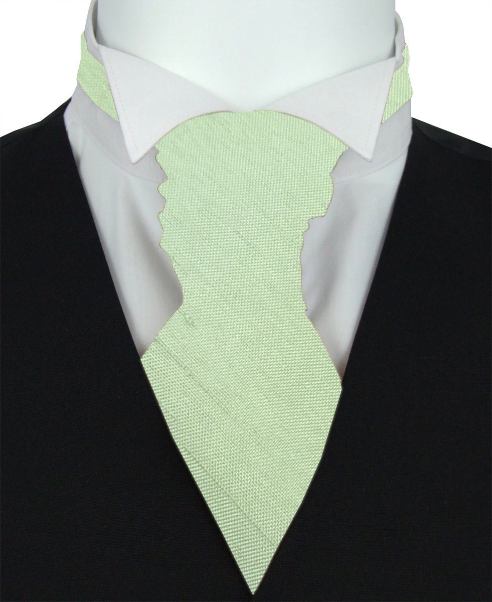 Mint Shantung Pre-Tied Wedding Cravat - Wedding