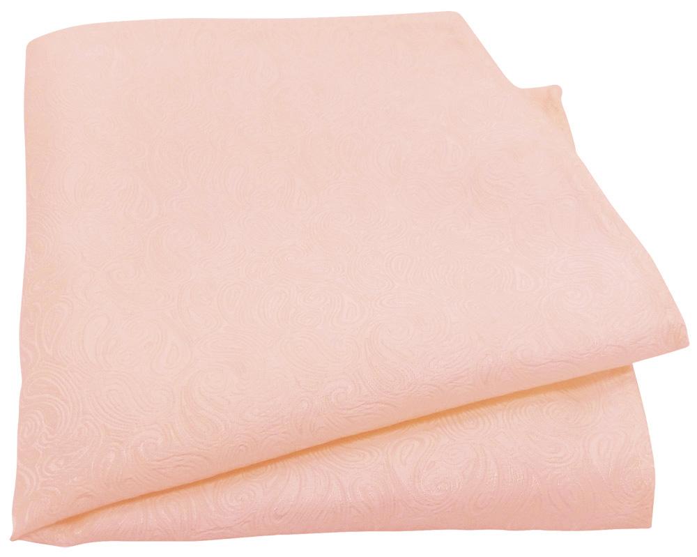 Peach Paisley Pocket Square - Wedding
