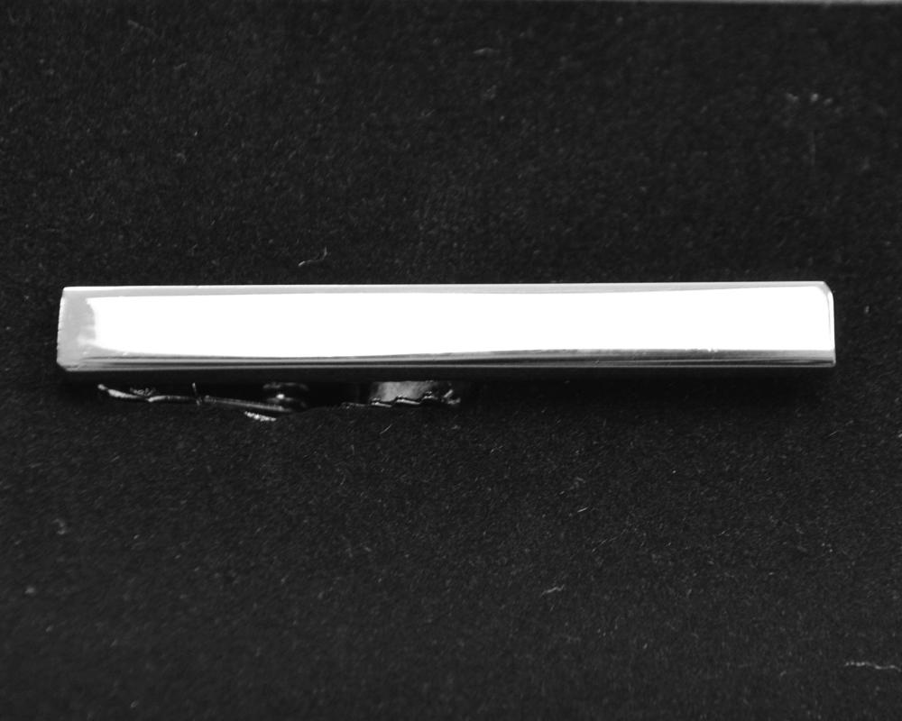 Plain Silver Tie Bar Clip