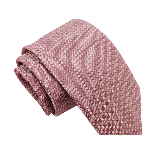 Mid Rose Woven Wedding Tie