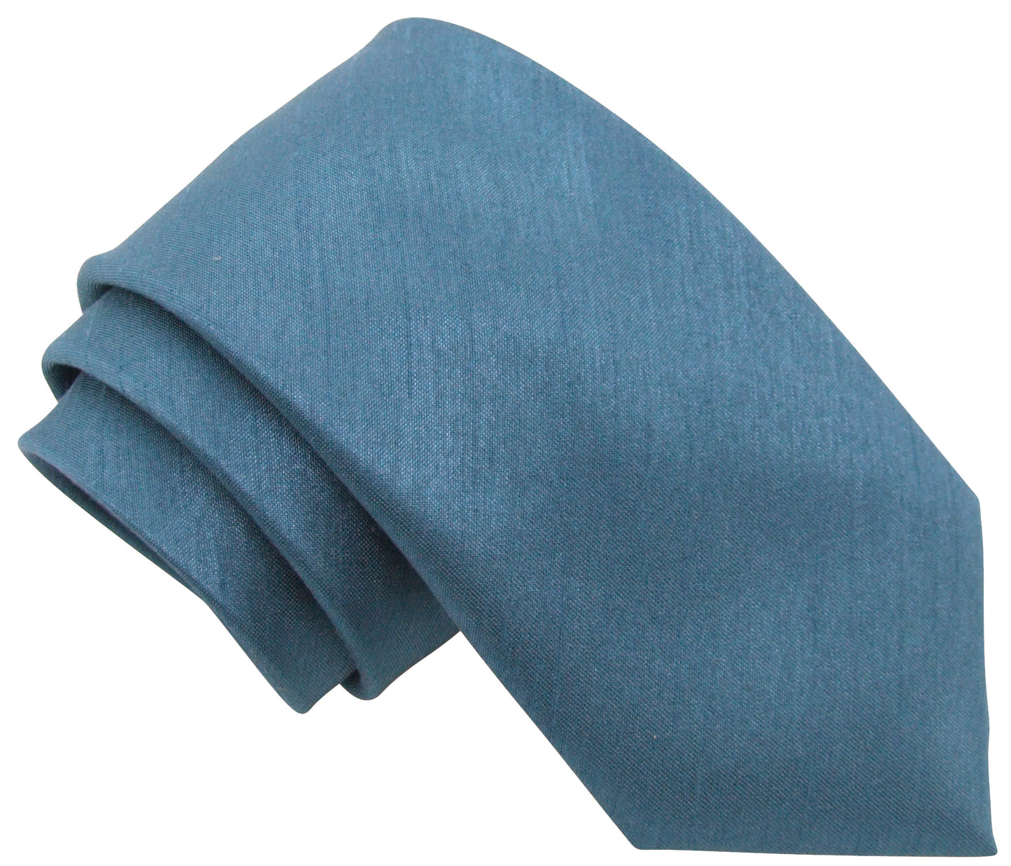 Slate Blue Shantung Wedding Tie