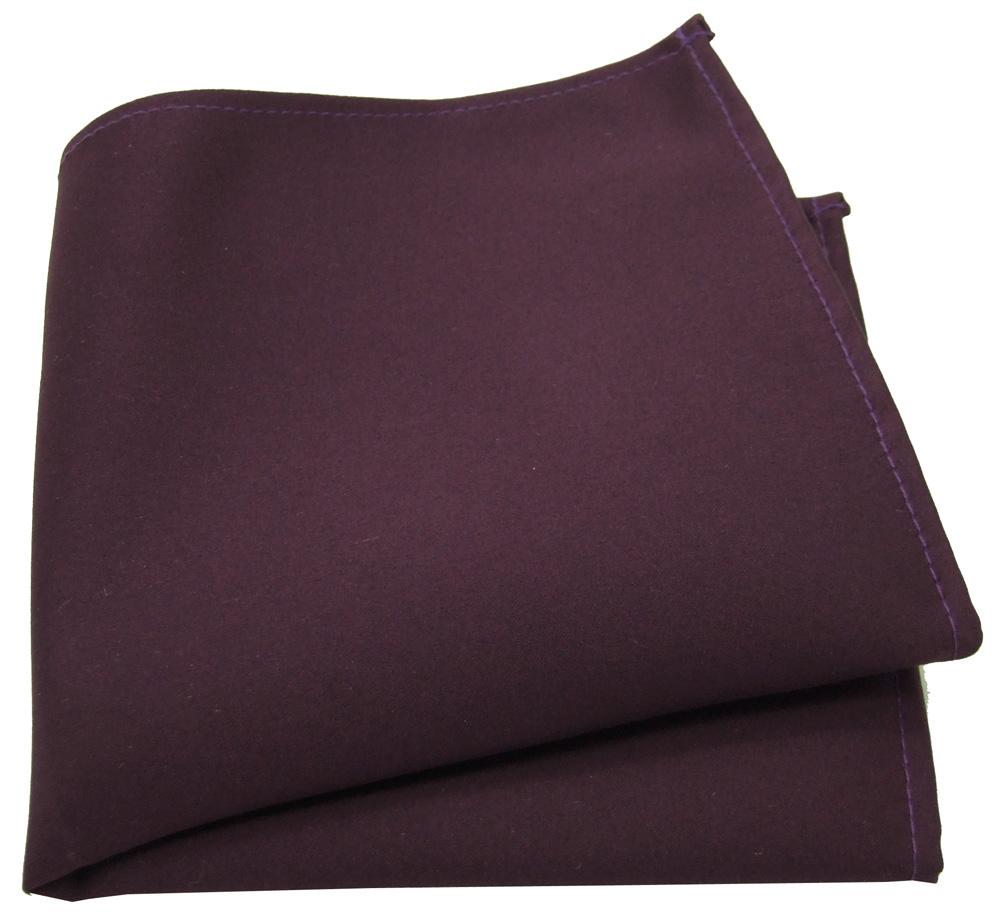 Plum Pocket Square - Wedding