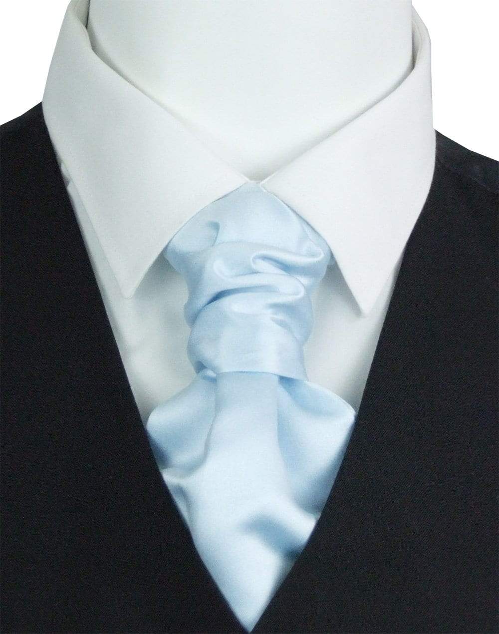 Powder Blue Pre-Tied Wedding Cravat - Wedding