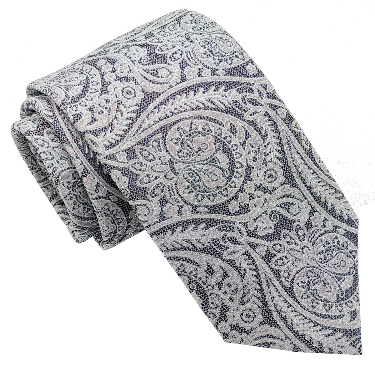 Mint Lace Paisley Wedding Tie