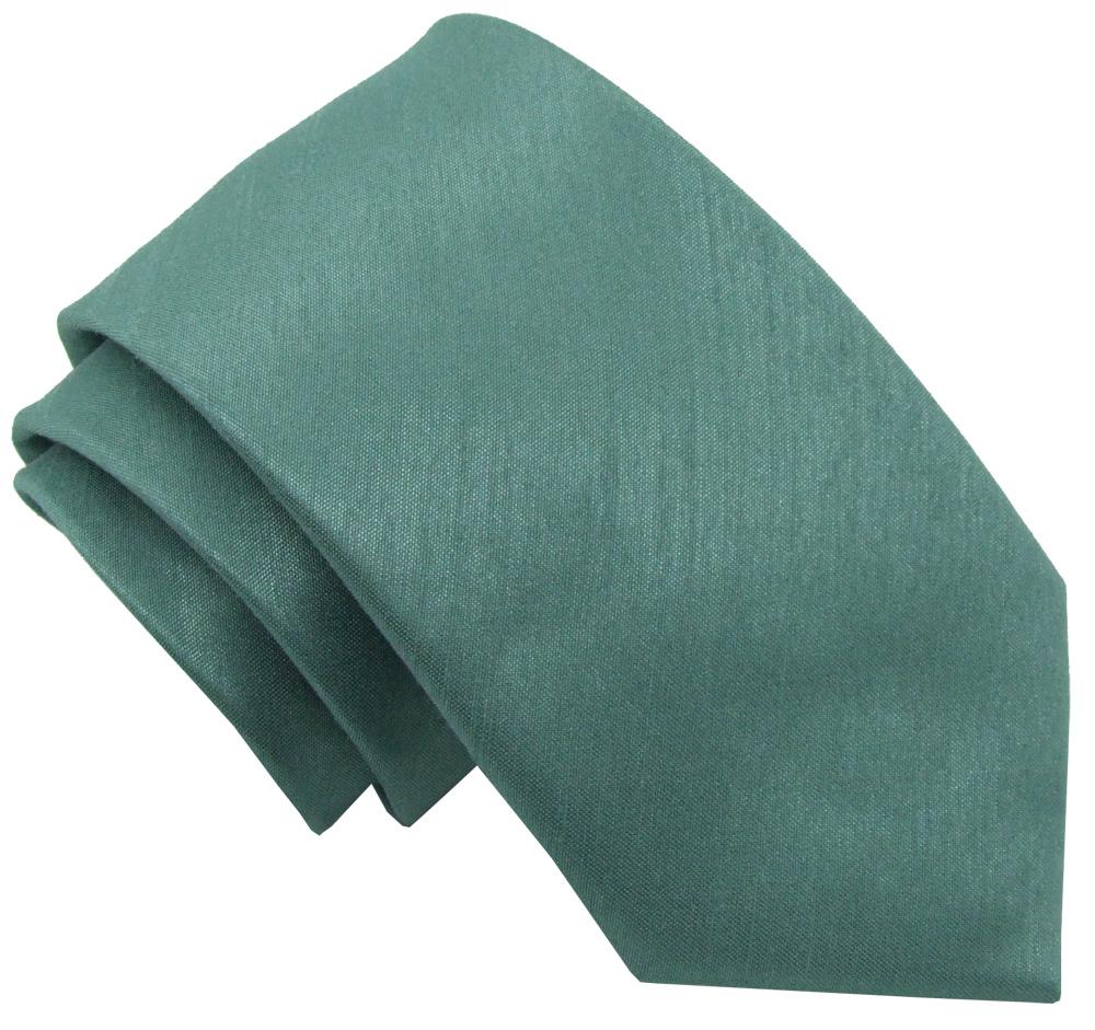 Sage Shantung Wedding Tie - Wedding