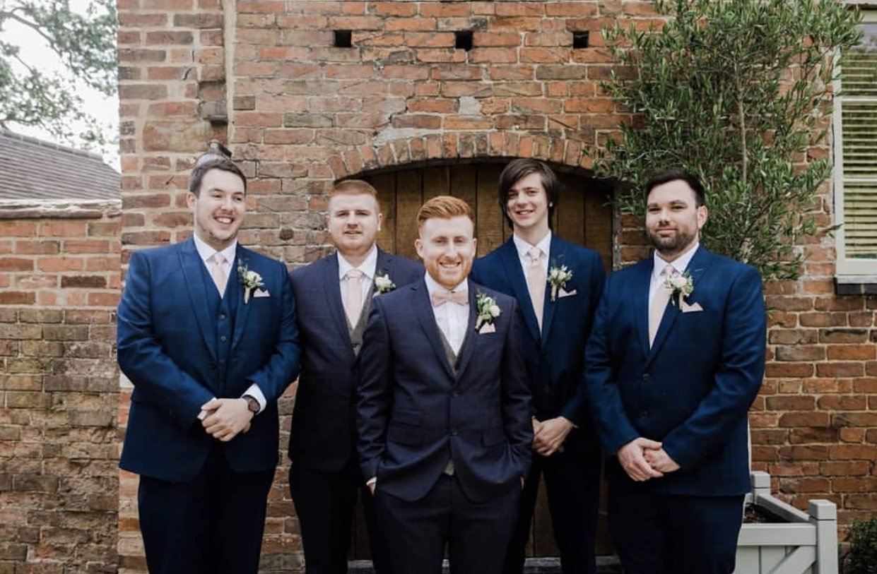 Vintage Rose Bow Ties - Wedding