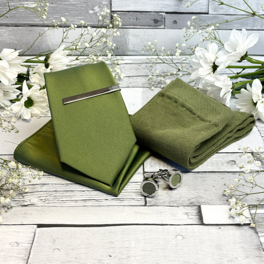 Olive Wedding Ties & Accessories Guide