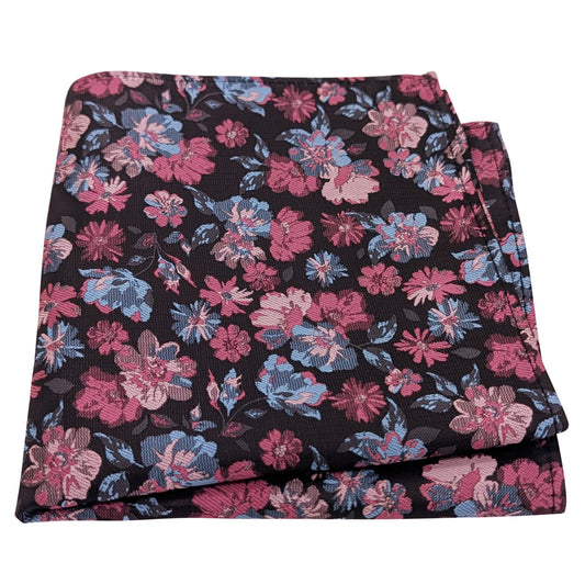 Antique Rose Flowers Pocket Square