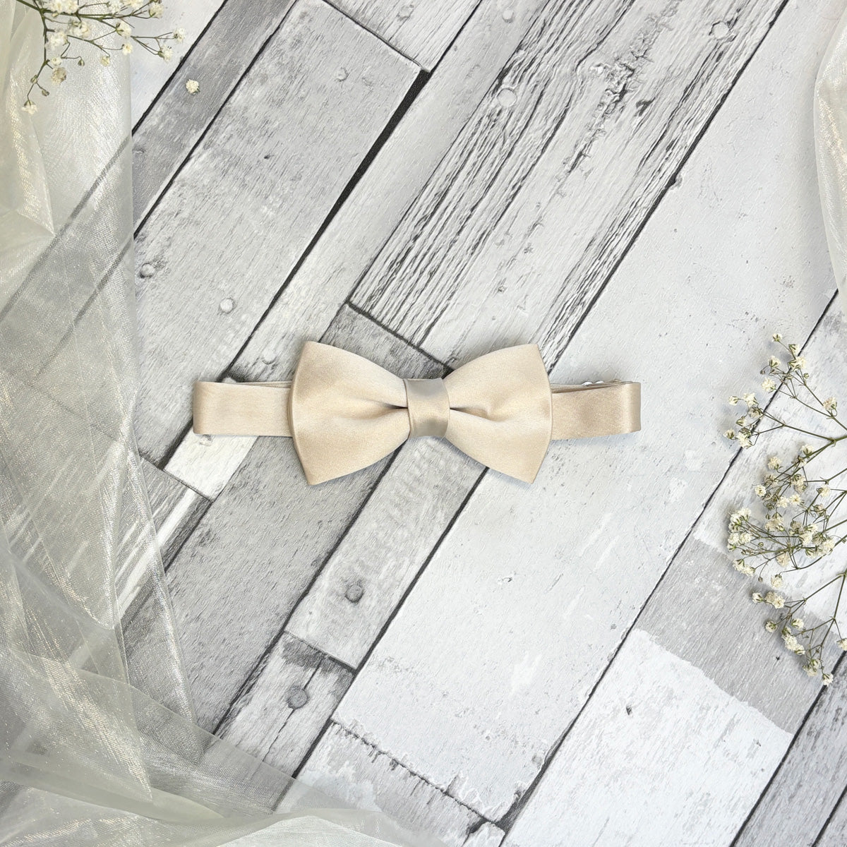 Antique Champagne Boys Bow