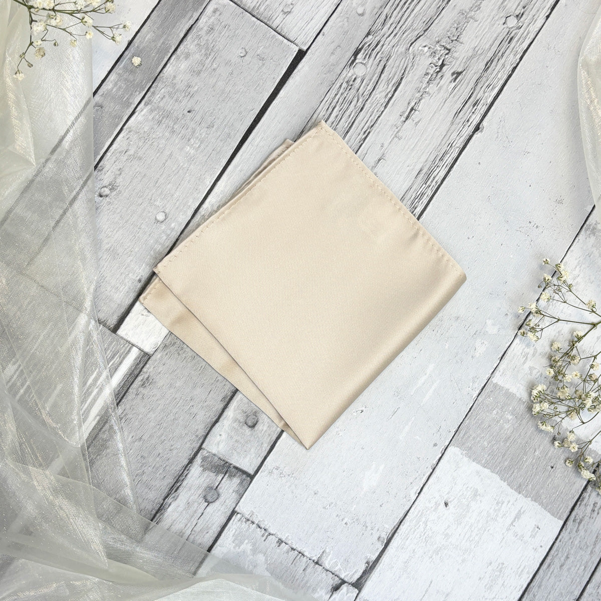 Antique Champagne Pocket Handkerchief