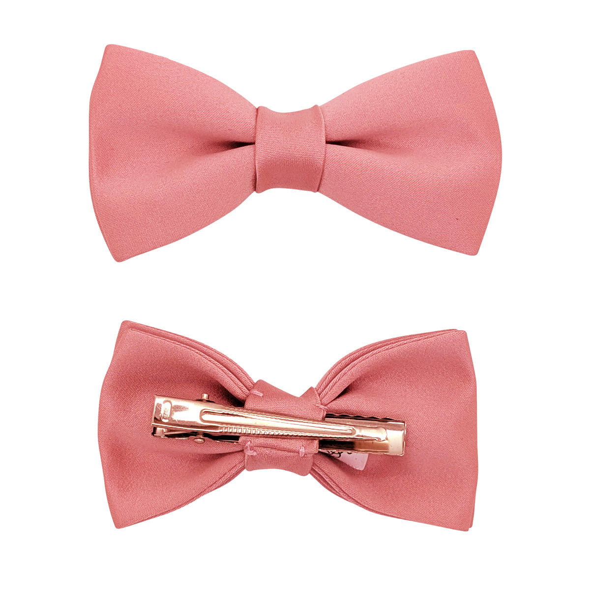 Antique Rose Small Hair Bow Clip